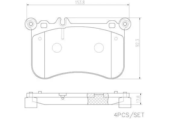 Brake Pad Set, disc brake (P50098N)
