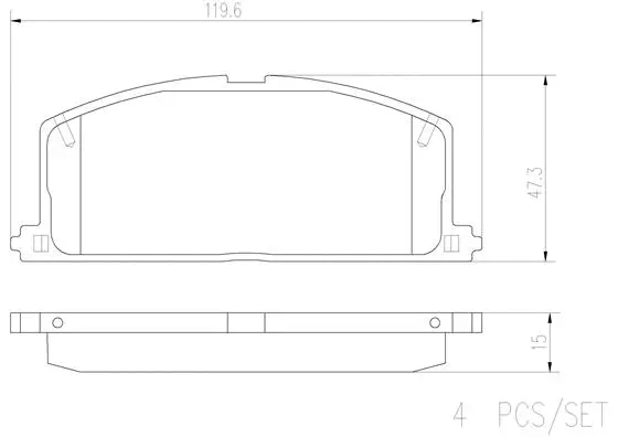 Brake Pad Set, disc brake (P83011N)