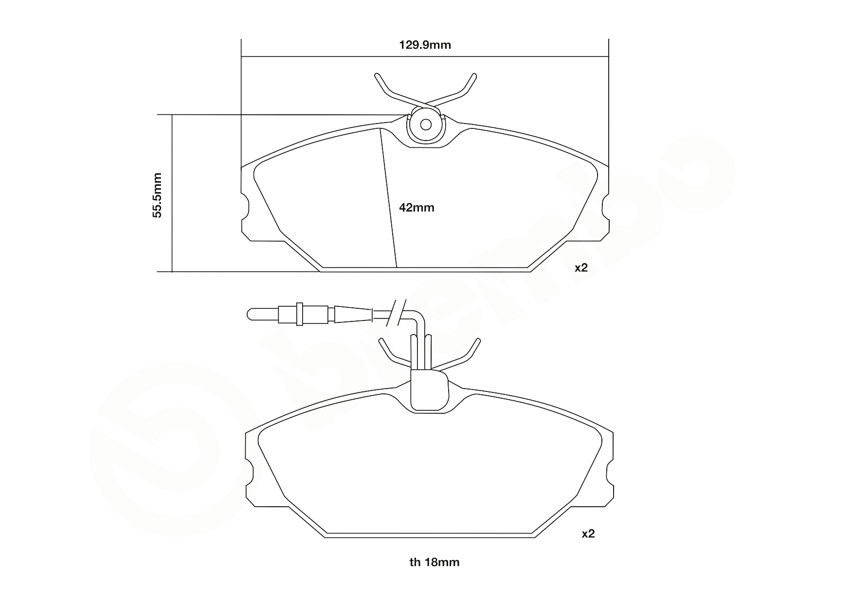 High Performance Brake Pad Set