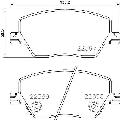 Brake Pad Set, disc brake (P 23 170)