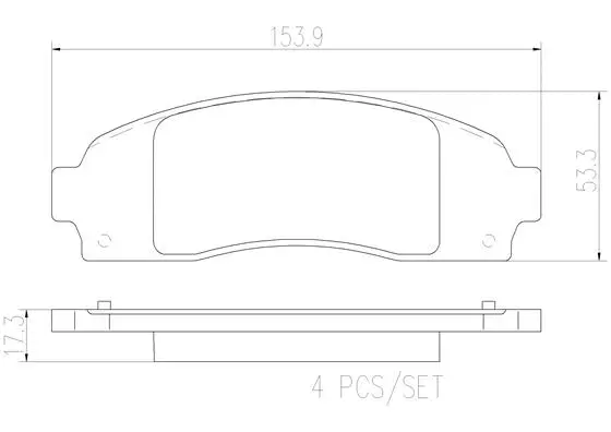 Brake Pad Set, disc brake (P24183N)