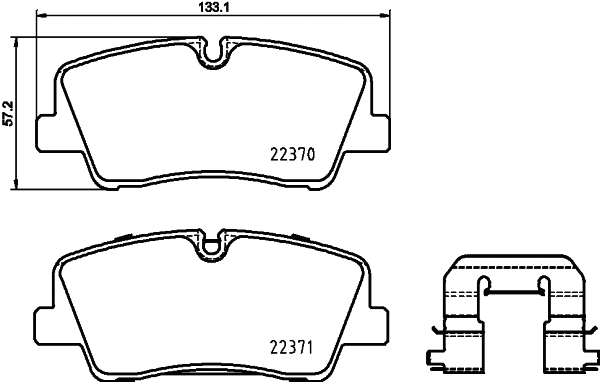 Brake Pad Set, disc brake (P 30 085)