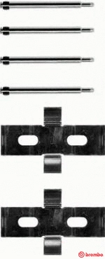 Accessory Kit, disc brake pad (A 02 272)