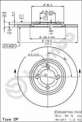 Brake Disc (08.2298.20)