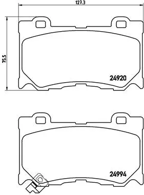 Brake Pad Set, disc brake (P 56 089)