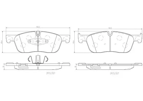 Brake Pad Set, disc brake (P44026N)
