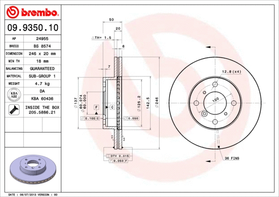 Brake Disc (09.9350.10)