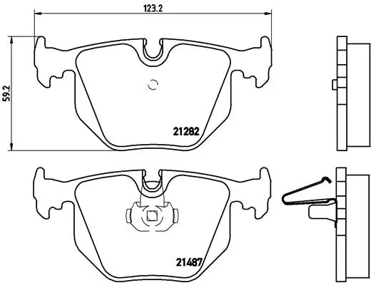 Brake Pad Set, disc brake (P 06 044)