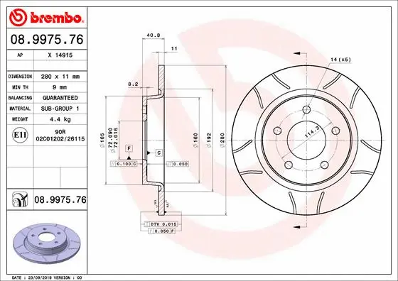 Brake Disc (08.9975.76)