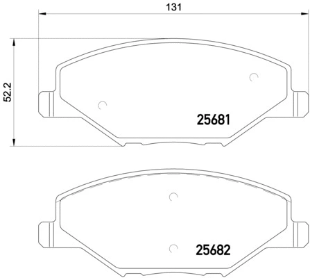 Brake Pad Set, disc brake (P 85 121)