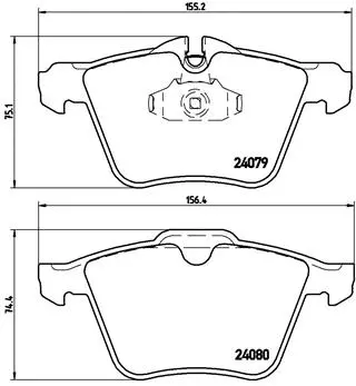 Brake Pad Set, disc brake (P 36 019)