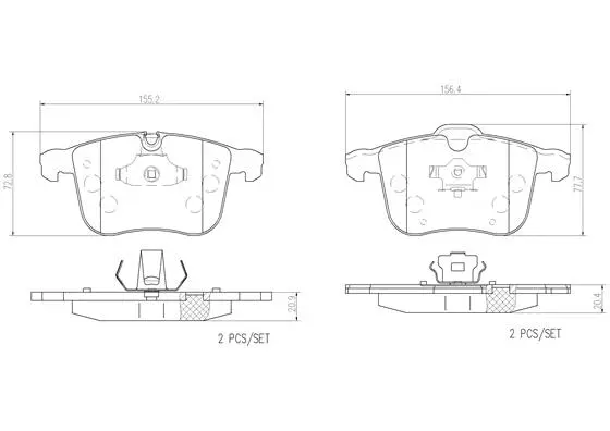 Brake Pad Set, disc brake (P59049N)