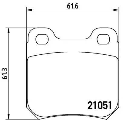 Brake Pad Set, disc brake (P 59 010)