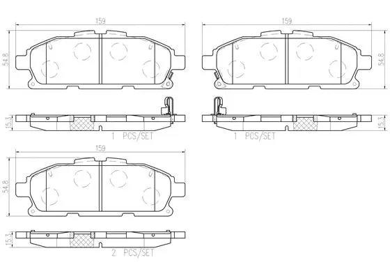 Brake Pad Set, disc brake (P 56 110)