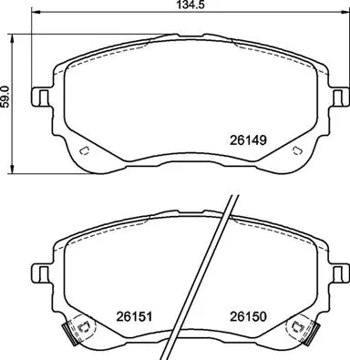 Brake Pad Set, disc brake (P 83 177)