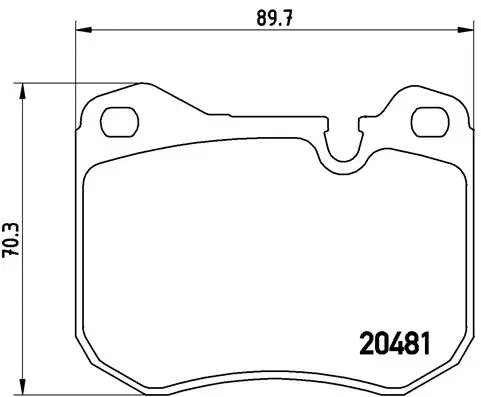 Brake Pad Set, disc brake (P 65 002)