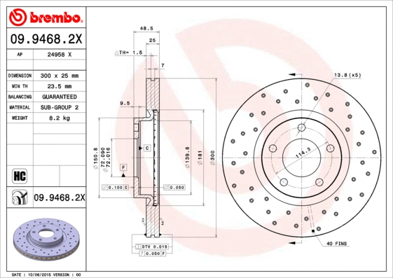 Brake Disc (09.9468.2X)