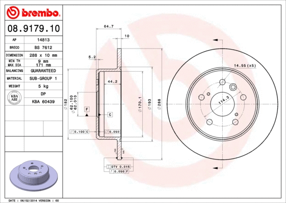 Brake Disc (08.9179.10)