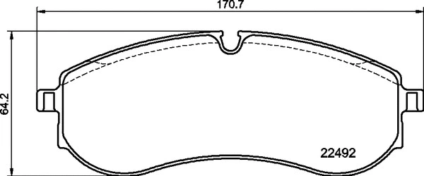 Brake Pad Set, disc brake (P 85 178)