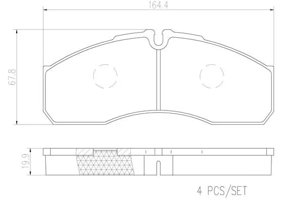 Brake Pad Set, disc brake (PA6022N)