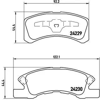 Brake Pad Set, disc brake (P 16 011)