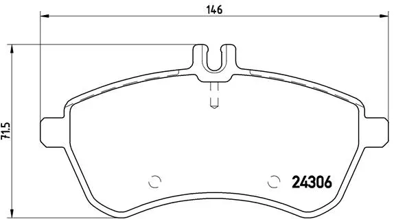 Brake Pad Set, disc brake (P 50 071)