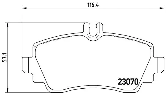 Brake Pad Set, disc brake (P 50 036)