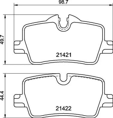 Brake Pad Set, disc brake (P 06 113)