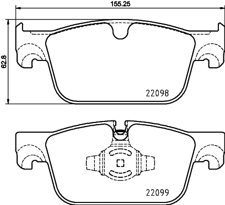 Brake Pad Set, disc brake (P 86 028)