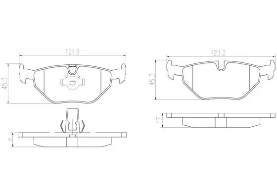 Brake Pad Set, disc brake (P06023N)