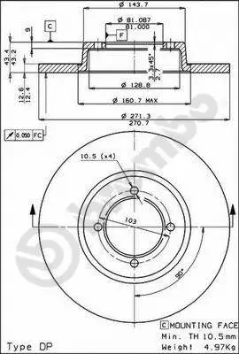 Brake Disc (08.3956.10)