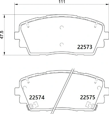 Brake Pad Set, disc brake (P 30 115)