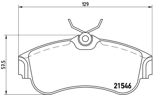 Brake Pad Set, disc brake (P 56 022)