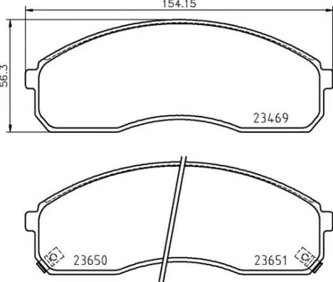 Brake Pad Set, disc brake (P 30 091)