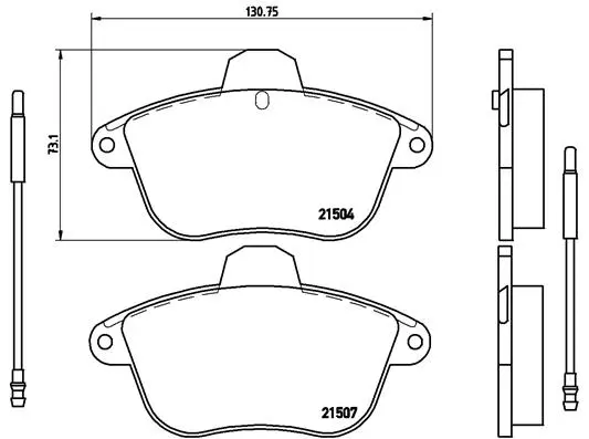 Brake Pad Set, disc brake (P 61 046)