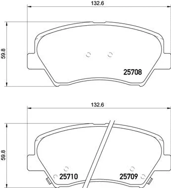 Brake Pad Set, disc brake (P 30 073)