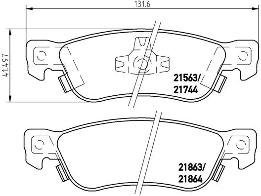 Brake Pad Set, disc brake (P 34 003)
