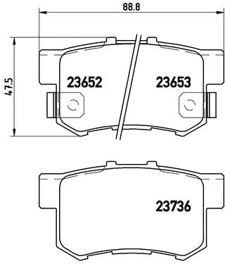 Brake Pad Set, disc brake (P 28 039)
