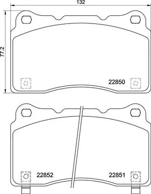 Brake Pad Set, disc brake (P 28 099)