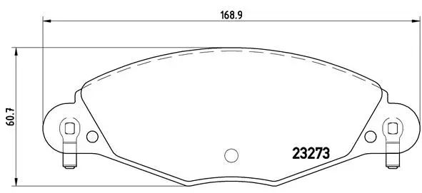 Brake Pad Set, disc brake (P 61 072)