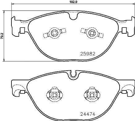 Brake Pad Set, disc brake (P 36 029)