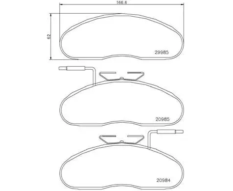 Brake Pad Set, disc brake (P B7 002)