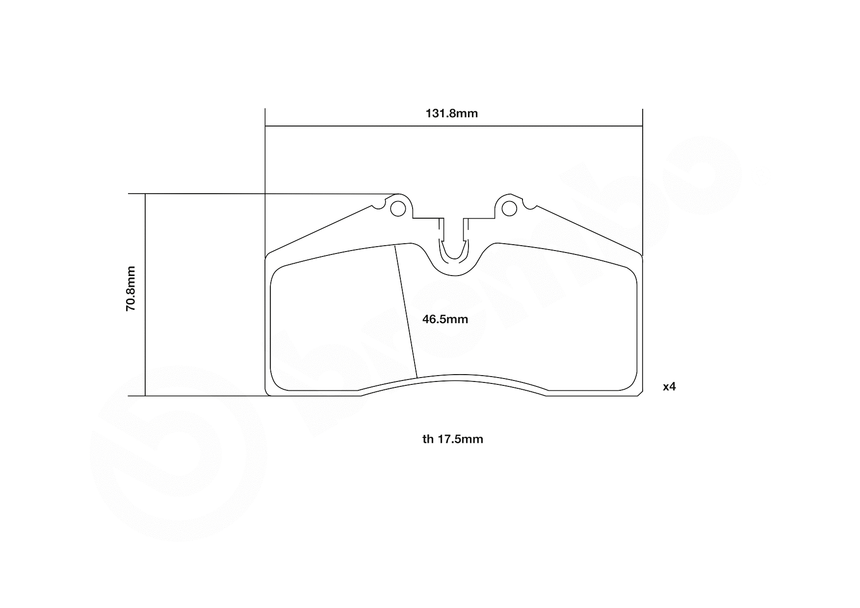 High Performance Brake Pad Set