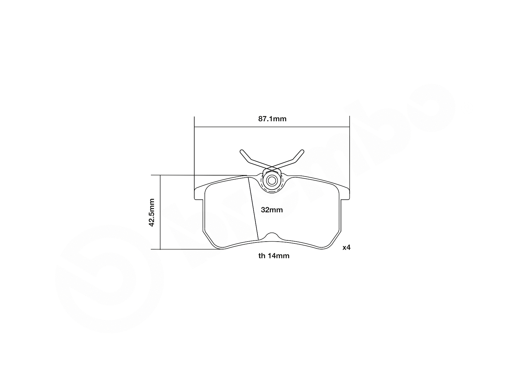 High Performance Brake Pad Set