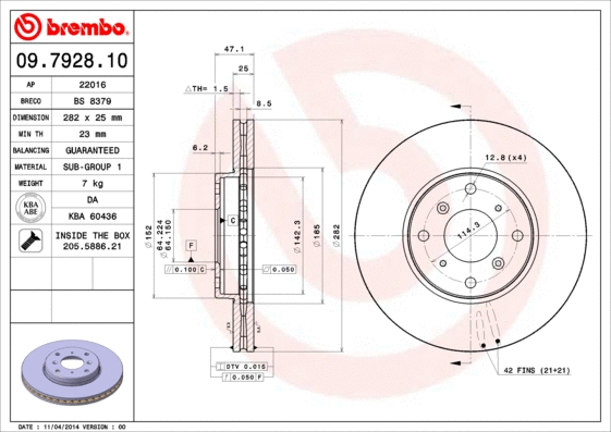 Brake Disc (09.7928.10)