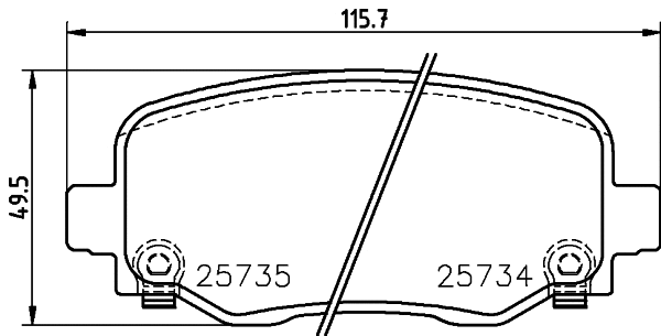 Brake Pad Set, disc brake (P 37 020)