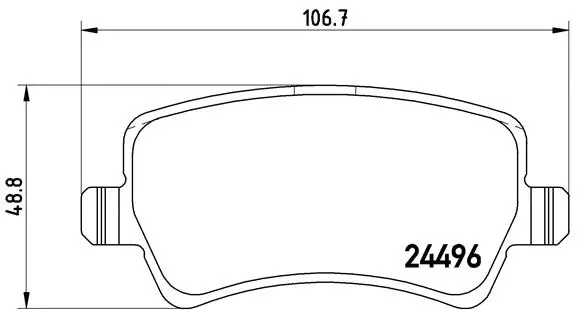 Brake Pad Set, disc brake (P 86 021)
