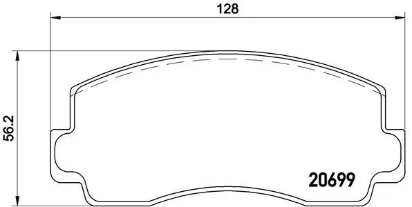 Brake Pad Set, disc brake (P 54 002)