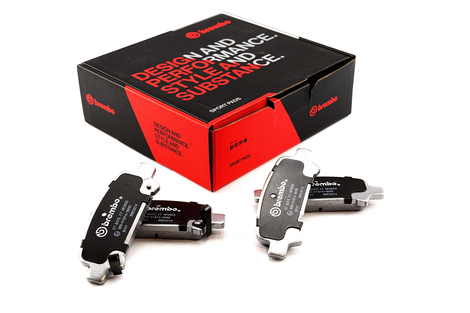 High Performance Brake Pad Set (07.B315.17)