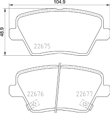 Brake Pad Set, disc brake (P 30 109)